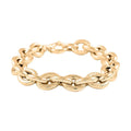 Ottoman Treasure 10K Yellow Gold Curb Bracelet, Oversized Curb Bracelet, Gold Bracelet, Gold Gift (7.50 In) 11.5 Grams - Sticky add to cart bar