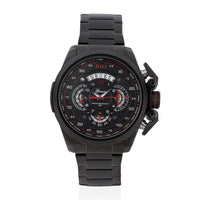 GENOA Multifunction Quartz Movement Watch with Stainless Steel Strap and Back