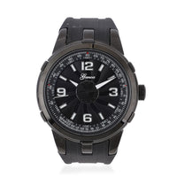 GENOA Miyota Japanese Movement Watch with Black Silicone Band (47mm)