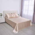 HOMESMART Gray Solid 6pcs Satin Sheet- King (100% Microfiber) - Sticky add to cart bar