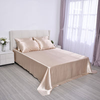 HOMESMART Gray Solid 6pcs Satin Sheet- King (100% Microfiber)