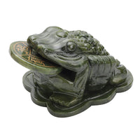 Hand Carved Feng Shui Wealth Money Toad Frog Serpentine (2853ctw)