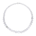 Malgache Neon Apatite Beaded Necklace 20 Inches with Magnetic Lock in Rhodium Over Sterling Silver 253.50 ctw - Sticky add to cart bar