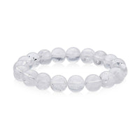 Herkimer Diamond Quartz Beaded Stretch Bracelet 140.50 ctw