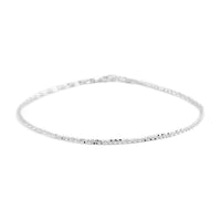 Italian Sterling Silver 1.5mm Roc Anklet (10 In) 2.40 Grams