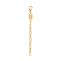 14K Yellow Gold Over Sterling Silver Paper Clip Chain with Magnet and Lobster Lock (7.25 In) 2.20 Grams - Sticky add to cart bar