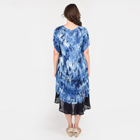 TAMSY, 100% RAYON, UMBRELLA DRESS , SIZE-ONE SIZE, COLOR- MUSTARD