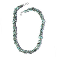 Larimar Chips Necklace 20 Inches in Platinum Over Sterling Silver 308.90 ctw