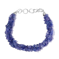 Tanzanite Chips Twisted Bracelet in Sterling Silver (7.25 In) 81.00 ctw