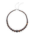 Boulder Opal Triplet Beaded Necklace 18-22 Inches in Rhodium Over Sterling Silver 408.80 ctw - Sticky add to cart bar