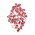Orissa Rhodolite Garnet Floral Pendant in Vermeil Rose Gold Over Sterling Silver 7.00 ctw - Sticky add to cart bar