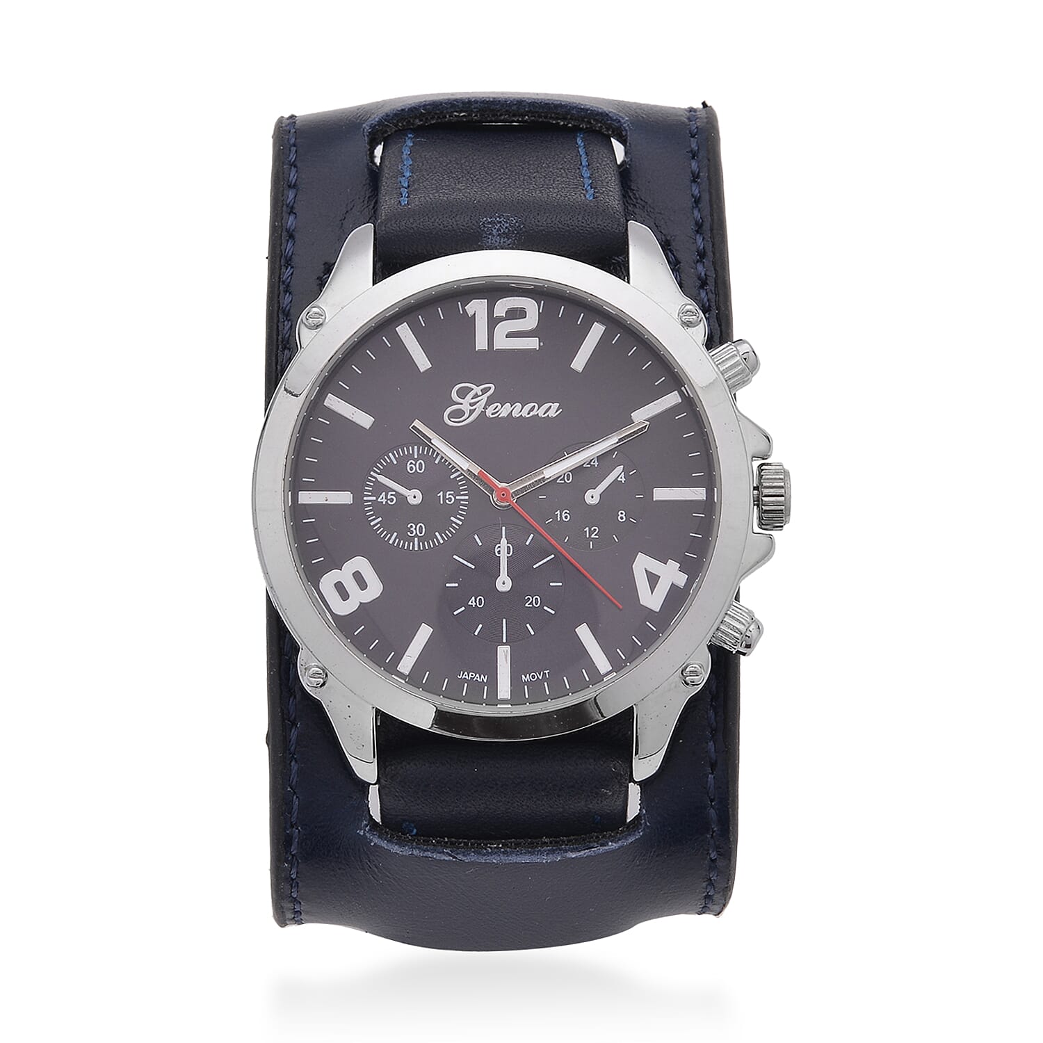 Genoa Miyota Japanese Movement Watch with Genuine Leather Strap