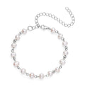 Golden Freshwater Cultured Pearl Anklet (8-10 In) in Silvertone - Sticky add to cart bar