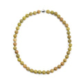 Green Opal Beaded Necklace 20 Inches with Magnetic Clasp in Rhodium Over Sterling Silver 271.00 ctw - Sticky add to cart bar