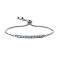 Ethiopian Welo Opal Bolo Bracelet in Stainless Steel 0.85 ctw - Sticky add to cart bar