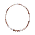 Multi Moonstone Beaded Necklace 20 Inches in Rhodium Over Sterling Silver 260.00 ctw - Sticky add to cart bar