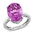Patroke Quartz Solitaire Ring in Platinum Over Sterling Silver 6.15 ctw - Sticky add to cart bar