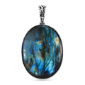Ankur Treasure Chest Malagasy Labradorite Pendant in Sterling Silver, Solitaire Silver Pendant, Solitaire Pendant, Handmade Jewelry For Her 67.90 ctw - Sticky add to cart bar