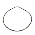 Parti Sapphire Beaded Necklace 18 Inches in Sterling Silver 45.00 ctw - Sticky add to cart bar