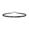 Parti Sapphire Beaded Bracelet in Sterling Silver (7.25 In) 20.00 ctw - Sticky add to cart bar