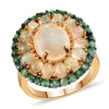 Ethiopian Welo Opal & Kagem Zambian Emerald
