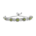Mojave Green Turquoise Bolo Bracelet in Stainless Steel 4.90 ctw - Sticky add to cart bar
