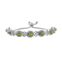 Mojave Green Turquoise Bolo Bracelet in Stainless Steel 4.90 ctw