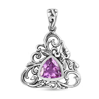 Artisan Crafted Patroke Quartz (Triplet) Fancy Pendant in Sterling Silver 4.65 ctw