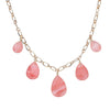 Cherry Quartz in Goldtone