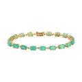 LUXORO 10K Yellow Gold AAA Grandidierite Link Bracelet (8.00 In) 3.35 Grams 10.65 ctw - Sticky add to cart bar
