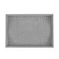 Gray Ice Velvet 20 Hooks Necklace Tray (13.8"x9.4"x1.2") - Sticky add to cart bar
