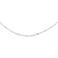 Sterling Silver 1.7mm Singapore Chain Bolo Adjustable Necklace 24 Inches 3.15 Grams - Sticky add to cart bar