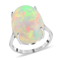 Certified & Appraised ILIANA 18K Yellow Gold AAA Ethiopian Welo Opal Ring (2.75 g) 8.35 ctw