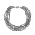 Malagasy Labradorite Chips Twisted Bracelet in Platinum Over Sterling Silver (7.25 In) 44.25 ctw - Sticky add to cart bar