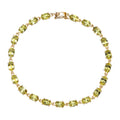 Luxoro AAA Canary Tourmaline 8.35 ctw Link Bracelet In 14K Yellow Gold (7.25 In) - Sticky add to cart bar