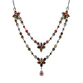 Multi-Tourmaline Necklace 18 Inches in Platinum Over Sterling Silver 19 Grams 9.00 ctw - Sticky add to cart bar