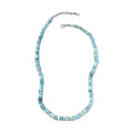 Larimar Beaded Necklace 18-20 Inches in Rhodium Over Sterling Silver 148.85 ctw - Sticky add to cart bar