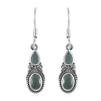 Artisan Crafted Premium Grandidierite Fancy Earrings in Sterling Silver 1.25 ctw