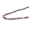 Purple Edison Pearl Necklace 20 Inches with Magnetic Lock in Rhodium Over Sterling Silver - Sticky add to cart bar