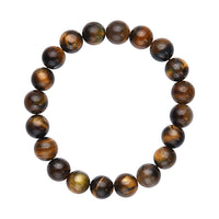 South African Yellow Tiger's Eye Beaded Stretch Bracelet 163.00 ctw