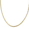 California Closeout Deal 14K Yellow Gold 1.9mm Laser Rope Necklace 20 Inches 2.2 Grams - Sticky add to cart bar