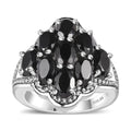Natural Thai Black Spinel Ring in Stainless Steel (Size 10.0) 5.35 ctw - Sticky add to cart bar