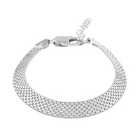 Italian Sterling Silver Bismark Bracelet (7.00 In) (7.10 g)