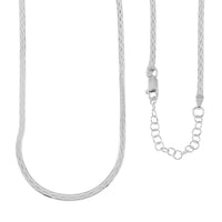 Italian Sterling Silver Necklace (18 Inches) (3.30 g)