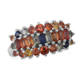 TLV Multi Sapphire Ring in Sterling Silver (Size 10.0) 2.80 ctw - Sticky add to cart bar