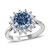 Blue Moissanite