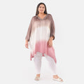 TAMSY, 100% RAYON, TUNIC, SIZE- ONE SIZE , COLOR- BURGUNDY - Sticky add to cart bar