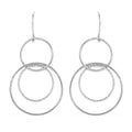 Sterling Silver Circle Dangle Earrings 2.75 Grams - Sticky add to cart bar