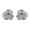 Sterling Silver Rope Style Knot Earrings (2.30 g) - Sticky add to cart bar