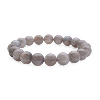 Labradorite 127.50 ctw Beaded Stretch Bracelet